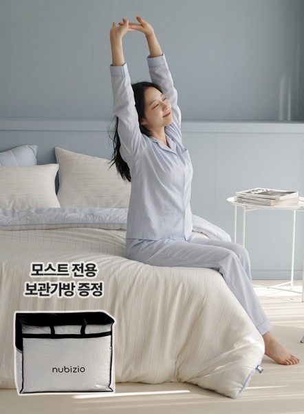 모스트 텐셀 모달 스트라이프 차렵이불 (SS/Q/K) 